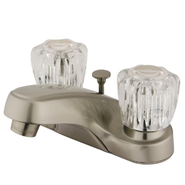 4" Centerset Bathroom Faucet, Brushed Nickel